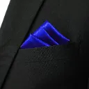 VOICI France Velvet Pocket Square for Men Royal Blue Color