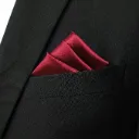 VOICI France Velvet Pocket Square for Men Maroon Color