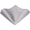 VOICI France Velvet Pocket Square for Men Silver Color
