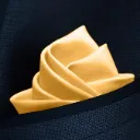 VOICI France Velvet Pocket Square for Men Dark Light Yellow Color