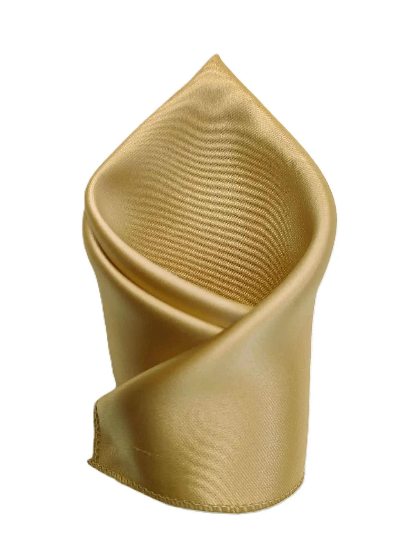 VOICI France Velvet Pocket Square for Men Gold Color