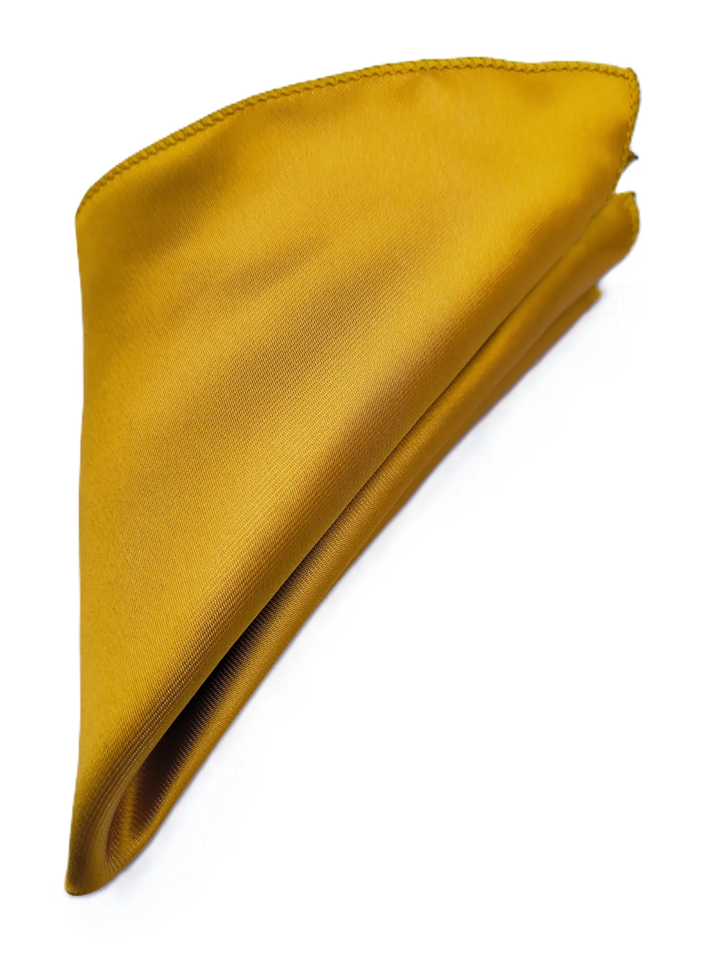[VPS014] VOICI France Velvet Pocket Square for Men Dark Gold Color