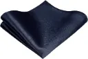 VOICI France Velvet Pocket Square for Men Navy Blue Color