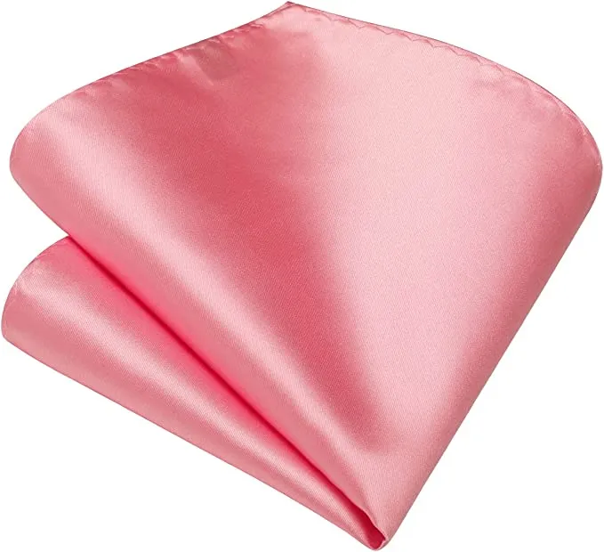 [VPS021] VOICI France Velvet Pocket Square for Men Pink Color