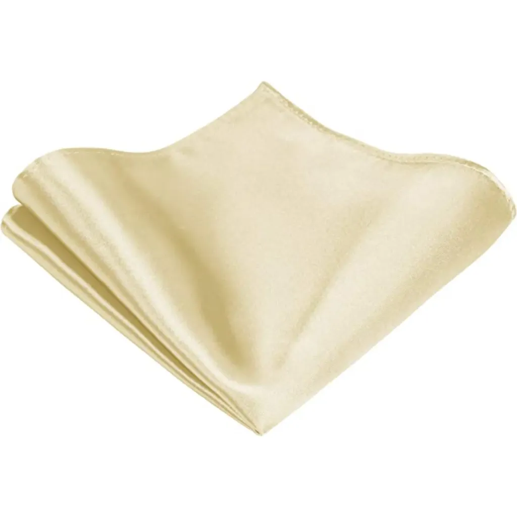 [VPS022] VOICI France Velvet Pocket Square for Champagne Color