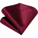 VOICI France Velvet Pocket Square for Burgundy Color