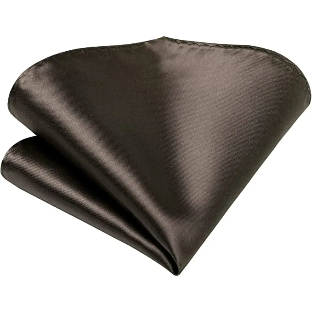 [VPS031] VOICI France Velvet Pocket Square for Brown Color