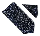 VOICI France Men's Self-Design Cravat Ascot NeckTie for Men Free Size Microfiber Fabric