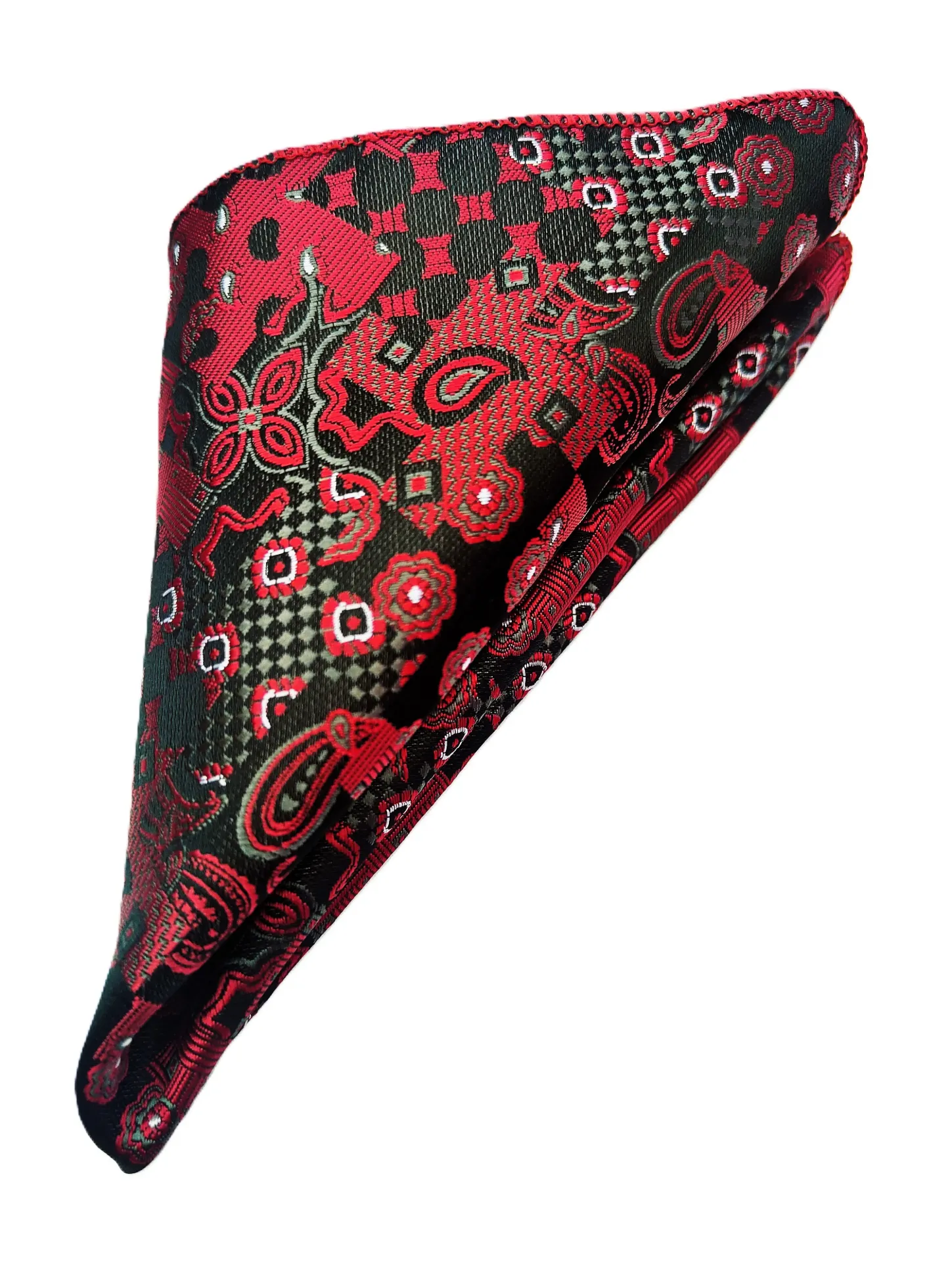 [VPS469] Paisley Pocket Square