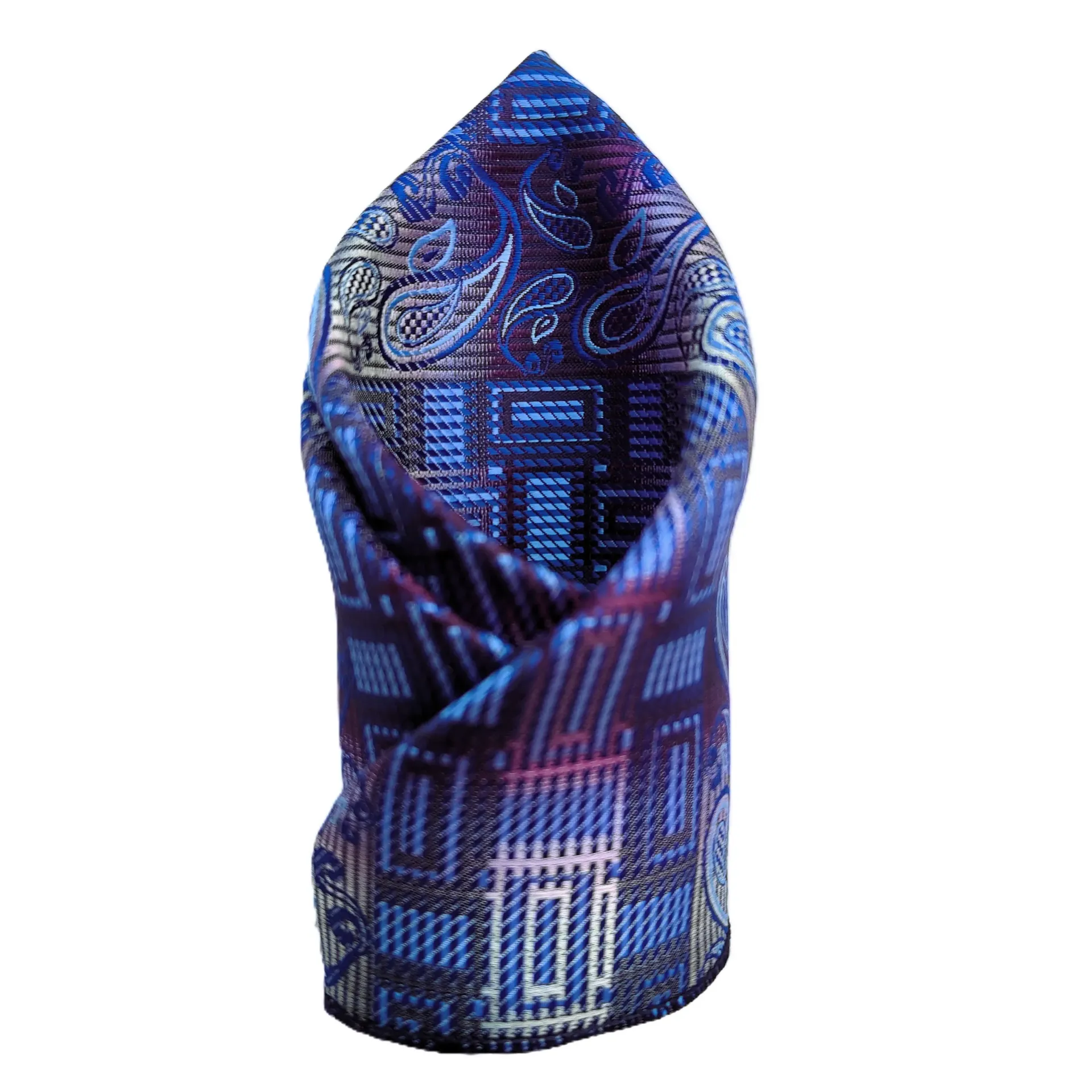 VOICI Paisley and Self-Design Pocket Square
