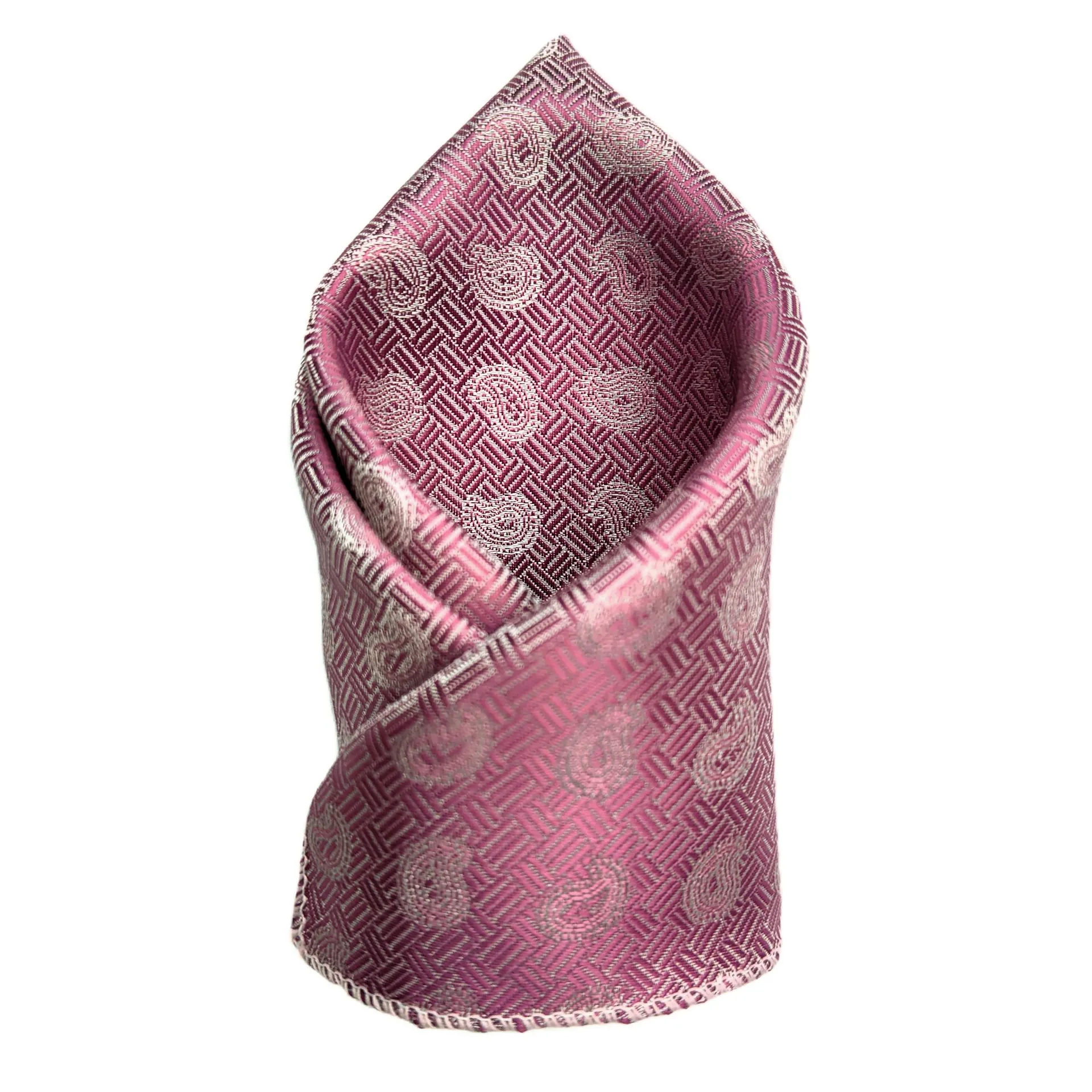 VOICI Paisley and Self-Design Pocket Square