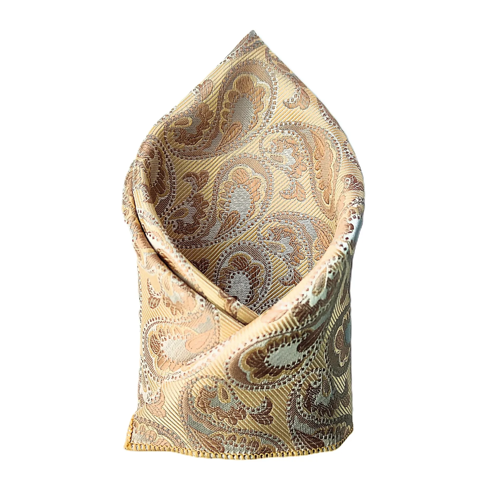 [VPS563] VOICI Paisley and Self-Design Pocket Square
