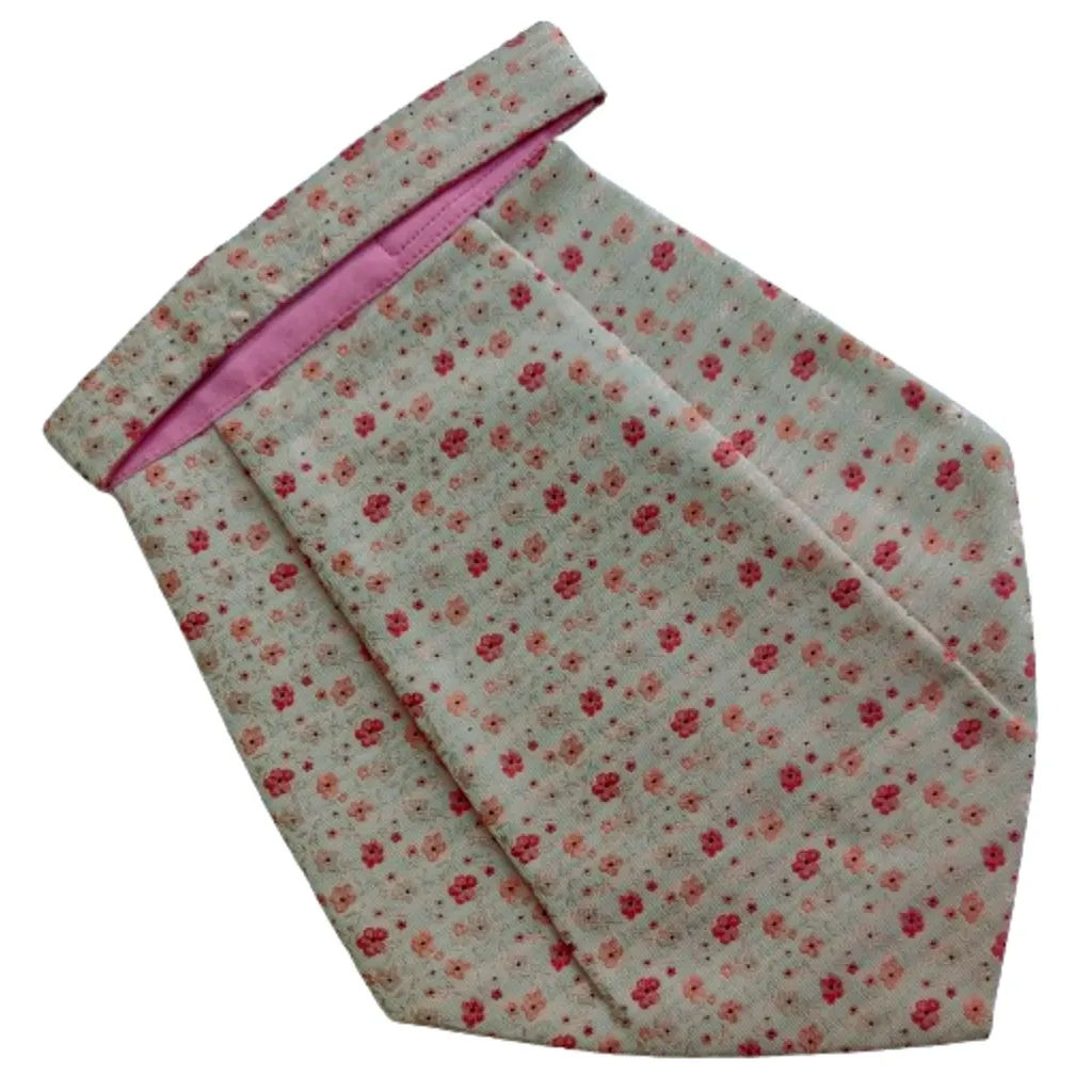[VCR1465] VOICI France Mens Paisley Cravat ascot NeckTie Pocket Square Microfiber Fabric Free Size