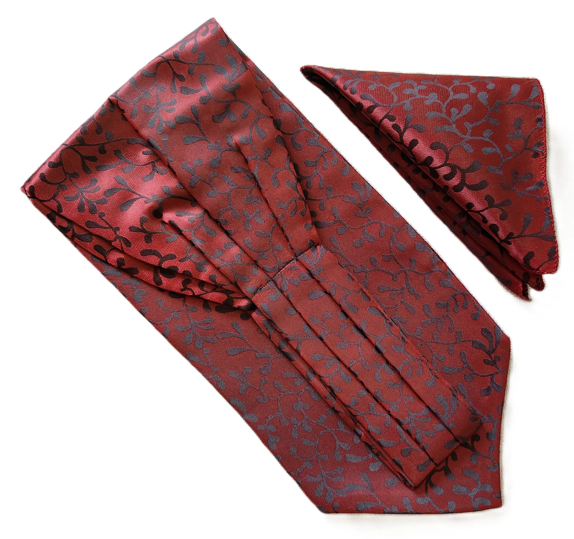 VOICI France Men's Self-Design Cravat Ascot NeckTie for Men Free Size