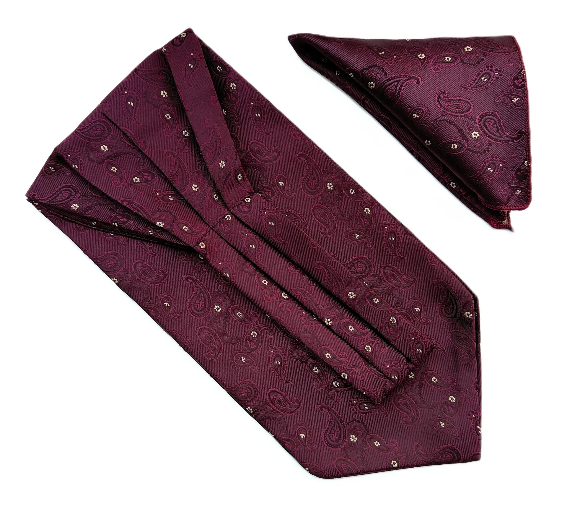 VOICI France Men's Self-Design Cravat Ascot NeckTie for Men Free Size