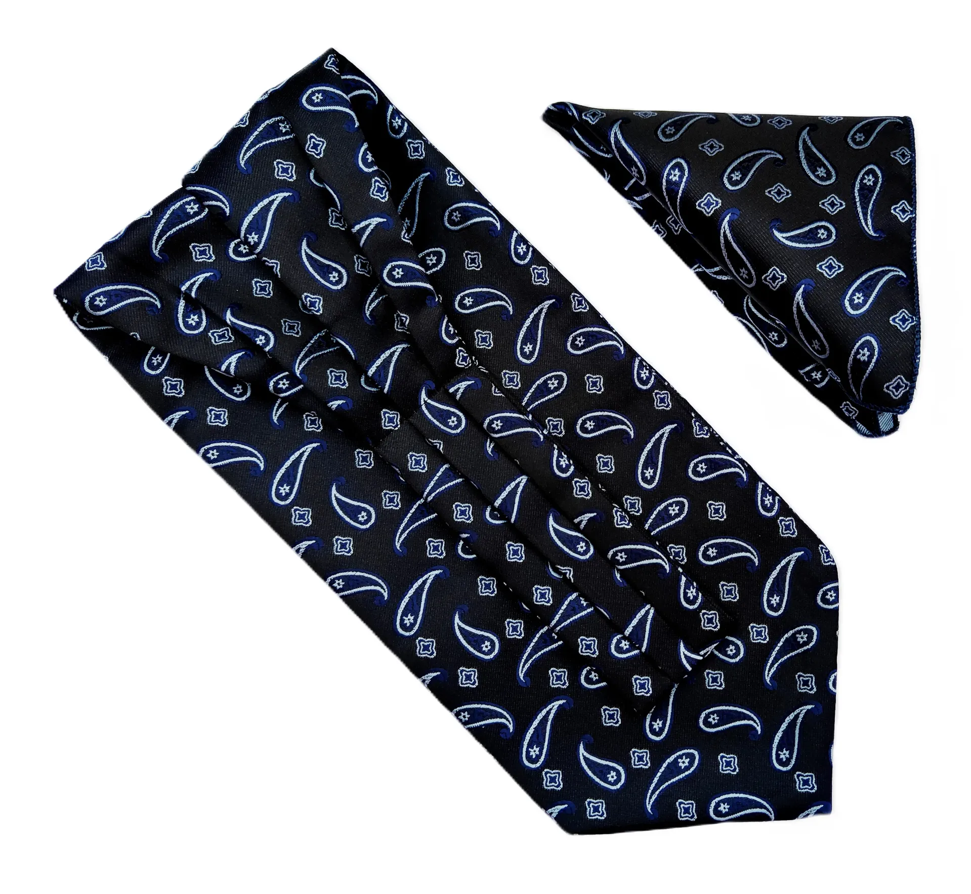 [VAT78] VOICI France Men's Self-Design Cravat Ascot NeckTie for Men Free Size