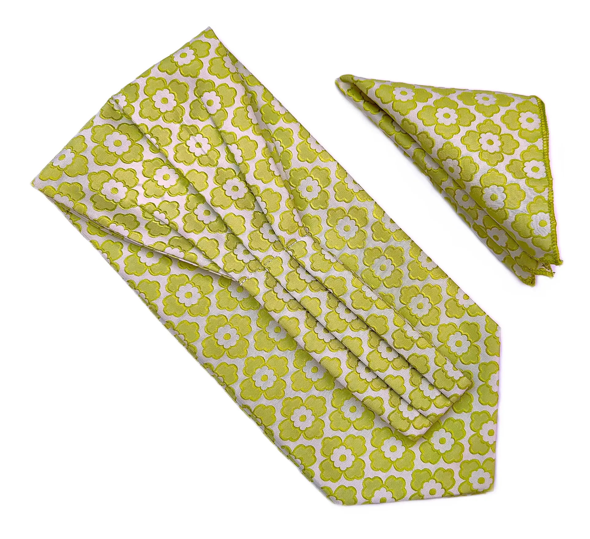 [VAT83] VOICI France Men's Self-Design Cravat Ascot NeckTie for Men Free Size
