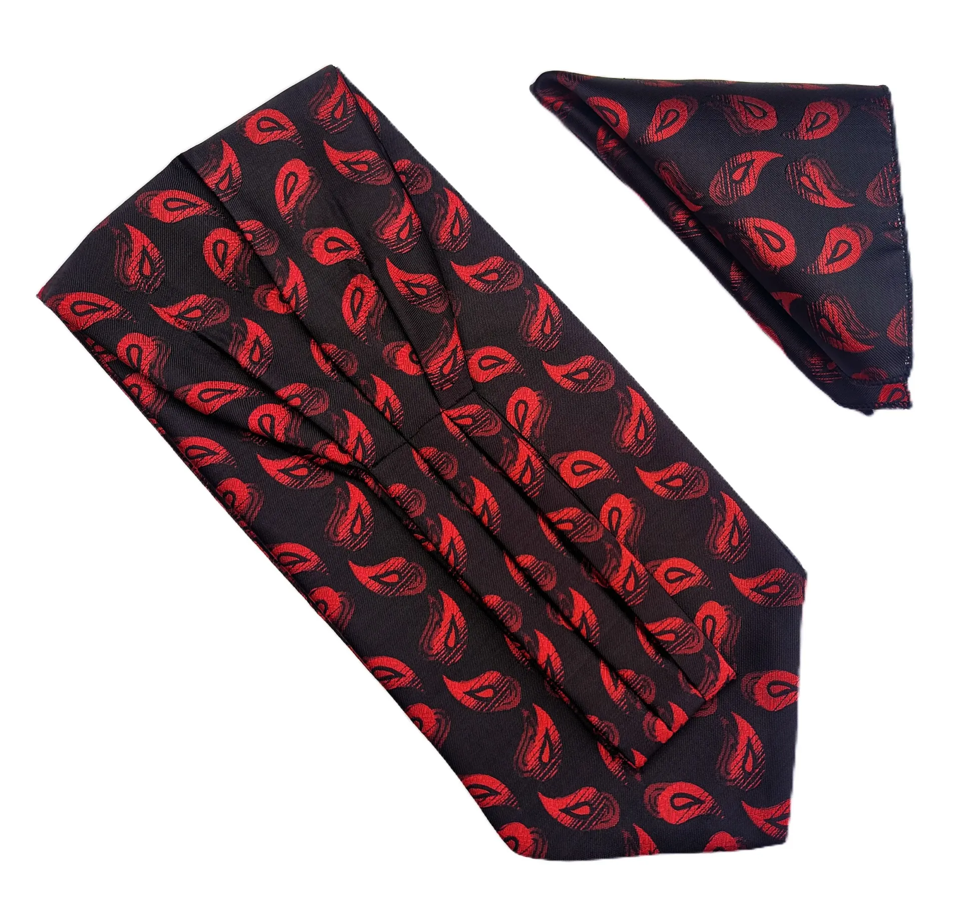 VOICI France Men's Self-Design Cravat Ascot NeckTie for Men Free Size