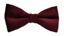 Mens Bow Tie pure silky velvet fabric Maroon Burgundy color adjustable bend free Size