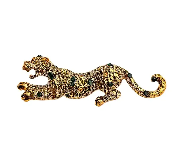 Voici France Men's & Women's Lapel Pin Brooch Tie Pin Boutonniere Stick Brooch for Suits tuxedo jaguar stone studded Silver golden black color Free size