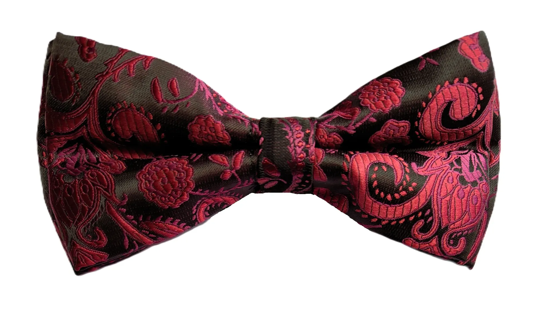 VOICI France Mens Self-Design Bow Tie & Pocket Square For Tuxedo or Dinner Jacket