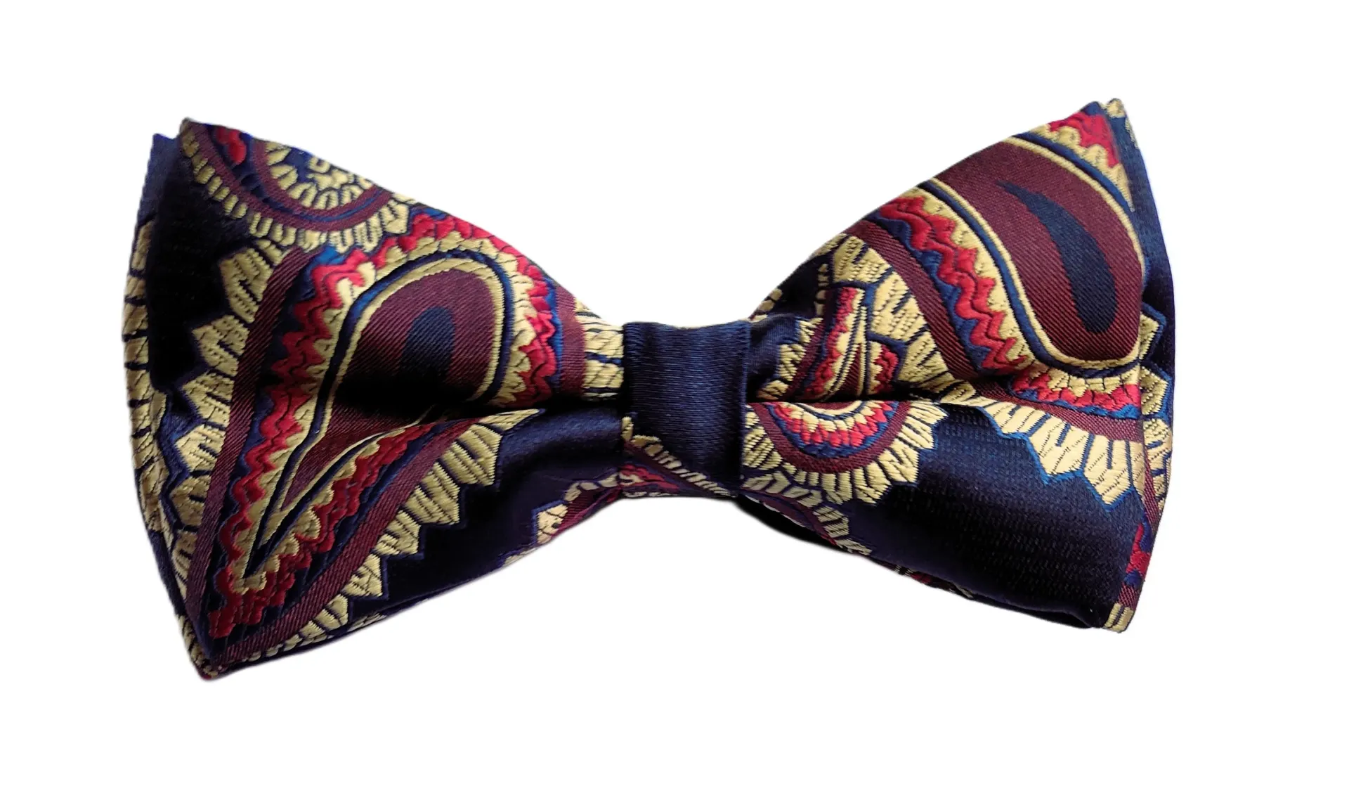 VOICI France Mens Self-Design Bow Tie & Pocket Square For Tuxedo or Dinner Jacket