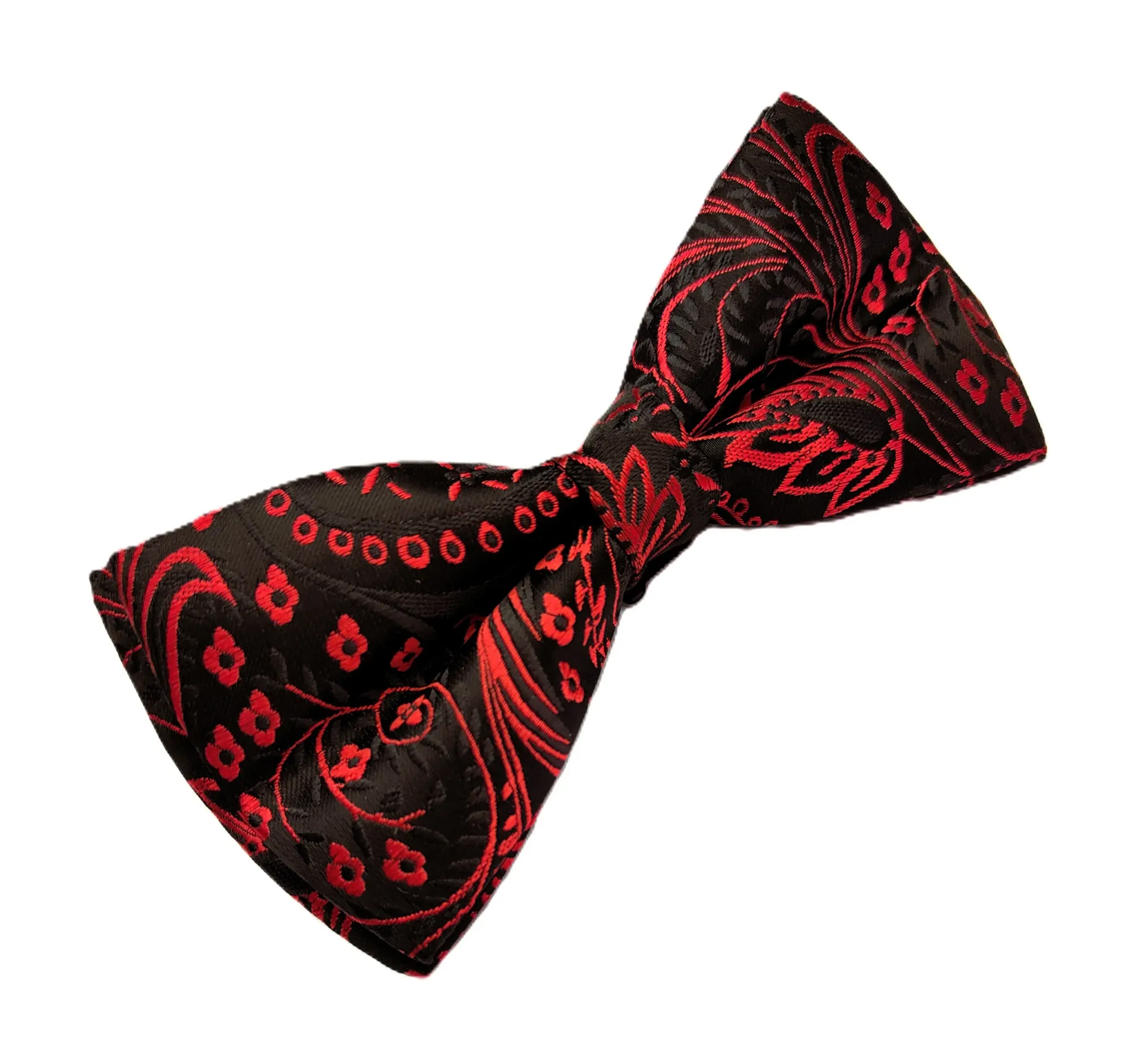 [VBP060] VOICI France Mens Self-Design Bow Tie & Pocket Square For Tuxedo or Dinner Jacket