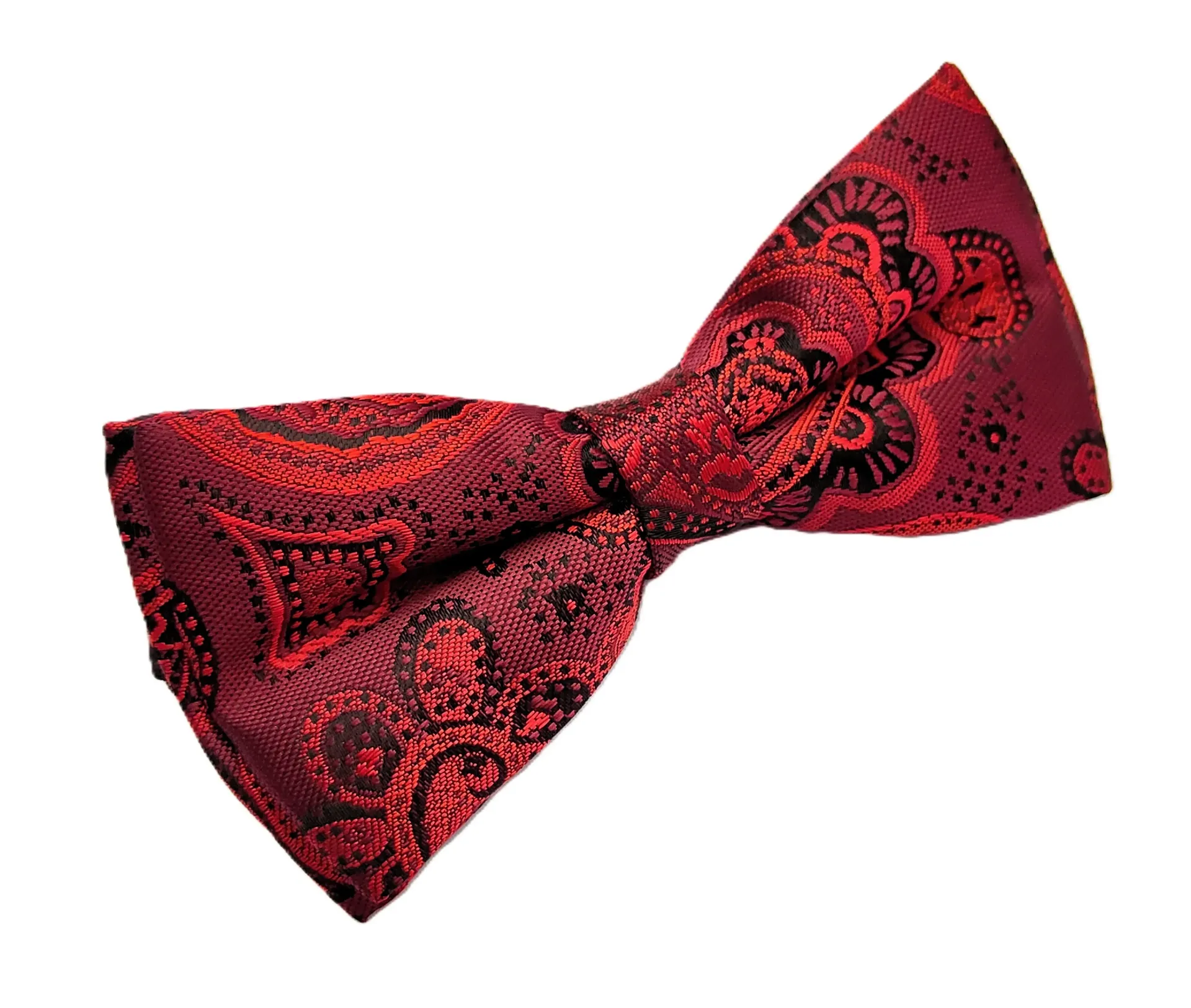 VOICI France Mens Self-Design Bow Tie & Pocket Square For Tuxedo or Dinner Jacket