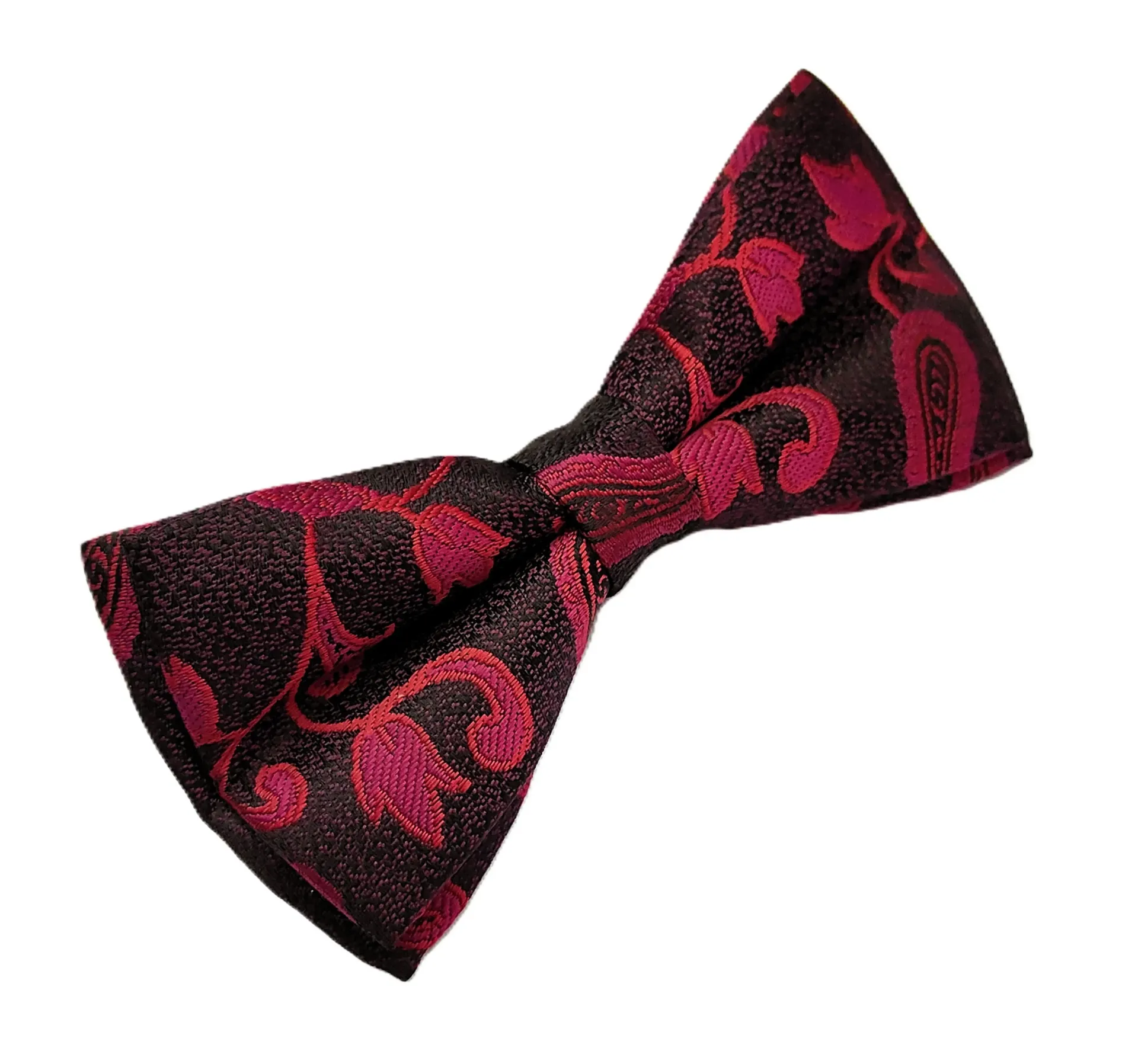 [VBP066] VOICI France Mens Self-Design Bow Tie & Pocket Square For Tuxedo or Dinner Jacket