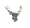 Voici France Men's & Women's Lapel Pin Brooch Tie Pin Boutonniere Stick Brooch for Suits tuxedo jaguar stone studded Silver golden black color Free size