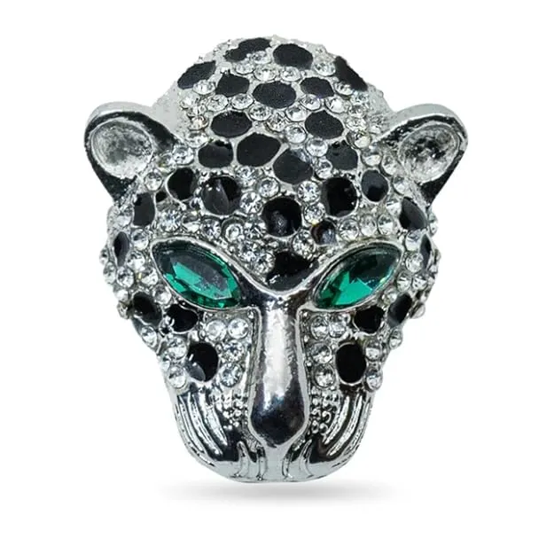 Voici France Men's & Women's Lapel Pin Brooch Tie Pin Boutonniere Stick Brooch for Suits tuxedo jaguar stone studded Silver golden black color Free size