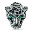 Voici France Men's & Women's Lapel Pin Brooch Tie Pin Boutonniere Stick Brooch for Suits tuxedo jaguar stone studded Silver golden black color Free size