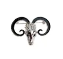 Voici France Men's & Women's Lapel Pin Brooch Tie Pin Boutonniere Stick Brooch for Suits tuxedo jaguar stone studded Silver golden black color Free size